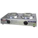 Fogão Elétrico 2 Bocas Cotherm Safira Profissional com 3 Níveis de Temperatura e Resistência Elétrica Blindada - Inox