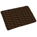 Tapete Fibrasca Nasa Home Losango Antiderrapante 40x60 cm - Marrom