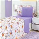 Enxoval Cama Infantil Enxovais Aquarela Coleção Kids 4 Peças - Coruja