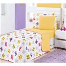 Enxoval Cama Infantil Enxovais Aquarela Coleção Kids 4 Peças - Caveira Colors