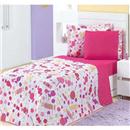 Enxoval Cama Infantil Enxovais Aquarela Coleção Kids 4 Peças - Pirulitos