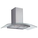 Coifa de Parede Alise - 90 cm, Funciona como Depurador e Exaustor, 2 Lâmpadas Halógenas, Baixo Ruído e Filtros - Inox