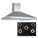 Coifa de Parede Cata para 5 Bocas 70149 + Cooktop a Gás com 5 Bocas - Bivolt