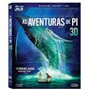 Blu-Ray 3D - As Aventuras de Pi - Life Of Pi + Blu-Ray + DVD - Edição Colecionador - 3 Discos