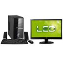 Computador Space BR com Intel® Dual Core, 2GB, 320GB, Gravador de DVD e Windows 8 + Monitor LCD AOC 18.5"