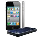 iPhone 4S Apple 16GB TIM com Câmera 8MP, Touch Screen, 3G, GPS, MP3, Bluetooth e Wi-Fi - Preto + Capa Aura iSkin para iPhone 4/4S - Azul