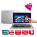 Notebook Acer Aspire V5-471P-6661 com Intel Core i3-2317U, 4GB, 500GB, Gravador de DVD, Leitor de Cartões, HDMI, Bluetooth, Tela Touch 14" e Windows 8