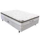 Cama Box Conjugado Casal Herval Tropical em Molas 58x138x188cm – Branco / Verde
