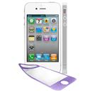 iPhone 4 Apple 8GB TIM com Câmera 5MP, Touch Screen, GPS, MP3, Bluetooth e Wi-Fi - Branco + Película Glam iSkin para iPhone 4/4S - Roxo