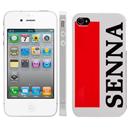 iPhone 4 Apple 8GB TIM com Câmera 5MP, Touch Screen, GPS, MP3, Bluetooth e Wi-Fi - Branco + Capa iKase Ayrton Senna Mclaren para iPhone 4/4S - Branco