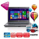 Notebook Positivo 4995m com Intel® Core i3-2328M, 2GB, 320GB, Gravador de DVD, Leitor de Cartões, HDMI, Wireless, Webcam, LED 14” e Windows 8