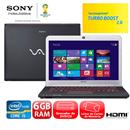 Notebook Sony Vaio SVE14A25CBB com Intel® Core™ i5-3210M, 6GB, 750GB, Gravador de DVD, Leitor de Cartões, HDMI, AMD Radeon, LED 14" e Windows 8