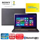 Notebook Sony Vaio SVE14A25CBH com Intel® Core™ i5-3210M, 6GB, 750GB, Gravador de DVD, Leitor de Cartões, Bluetooth, LED 14”, AMD® Radeon™ e Windows 8