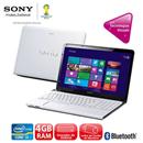 Notebook Sony Vaio SVE15125CBW com Intel® Core™ i3- 3110M, 4GB, 500GB, Gravador de DVD, Leitor de Cartões, HDMI, Bluetooth, LED 15.5” e Windows 8