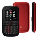 Celular Desbloqueado ZTE S226 Preto/ Vermelho com Teclado Qwerty, Dual Chip, Rádio FM e MP3