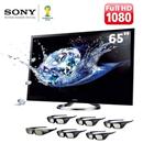TV 65" 3D LED Sony a XBR-65HX955 Full HD com Smart TV, Conversor Digital, Wi Fi, Entradas HDMI, USB e 6 Óculos 3D