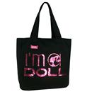 Tote Bag Santino BLB13002B47 Barbie Feminina - Preto/Rosa
