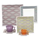 Aparelho de Jantar, Chá, Café e Sobremesa Oxford Kurdle GM42 2444 - 42 Peças