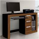 Mesa para Computador EDN Valentina com 3 Gavetas - Imbuia/Preto