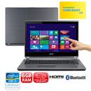 Ultrabook Acer Aspire M5-481PT-6883 com Intel® Core™ i5-3317U, 6GB, 500GB, Leitor de Cartões, HDMI, Wireless, Bluetooth, Tela Touch 14" e Windows 8