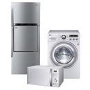 Refrigerador LG Frost Free Duplex Inspiration + Forno de micro-ondas LG com Grill 30L + Lavadora/Secadora de Roupas LG Noblige 12Kg