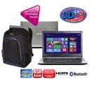 Notebook Positivo Ultra 3D com Intel® Core™ i3, 8GB, 500GB, Gravador de DVD, HDMI, Bluetooth, LED 14" e Windows 8 + Mochila Targus para Notebook 16"