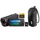 Filmadora Full HD 02420916 HDR CX220 B Preta Sony + Capa para Câmera 2605450 LCS BBEB Preto Sony