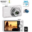 Câmera Digital Sony DSC-WX80 Branca 16.2 MP, Wi-Fi Integrado, Foto 3D e 360º, Zoom 8x, LCD 2,7", Vídeo HD + Cartão 8GB