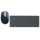 Mouse Bluetooth Microsoft Sculpt Touch 6PL-00003 - Azul + Teclado Microsoft Wedge Mobile U6R-00005 com Cobertura Multifinalidade - Preto