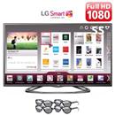 TV 55" Cinema 3D LED LG 55LA6200 Full HD com Smart TV, Conversor Digital, Entradas HDMI e USB e 4 Óculos 3D