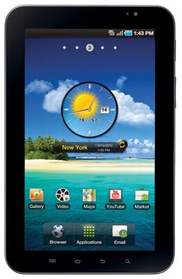 Android Google tablet Galaxy Tab 7 polegadas Froyo