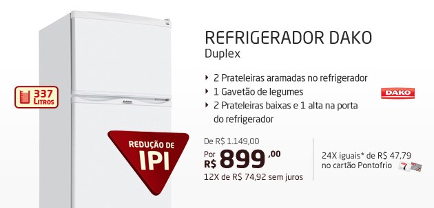 Refrigerador Dako Duplex