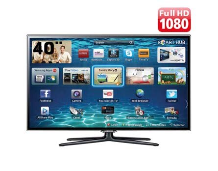 TV Samsung Slim LED Full HD de 40&rdquo; - Divers&atilde;o e interatividade em alta qualidade