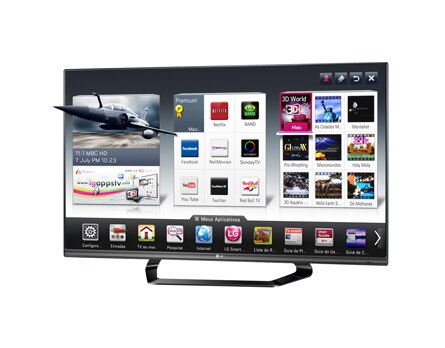 TV 42 polegadas Cinema 3D LED LG 42LM6400