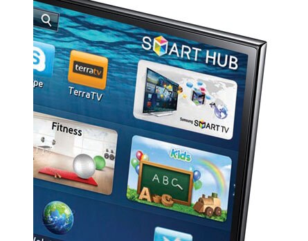 Detalhe da TV 50&rdquo; Slim LED 3D Samsung S&eacute;rie 6 ES6900