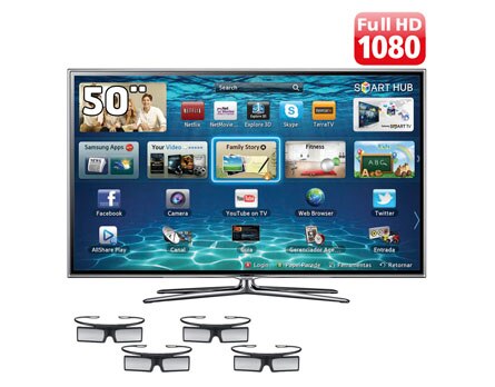 A TV 50&rdquo; Slim LED 3D Samsung S&eacute;rie 6 ES6900