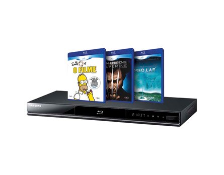 Blu-Ray Player Full HD Samsung - Reprodu&ccedil;&atilde;o em alta defini&ccedil;&atilde;o e fun&ccedil;&atilde;o All Share